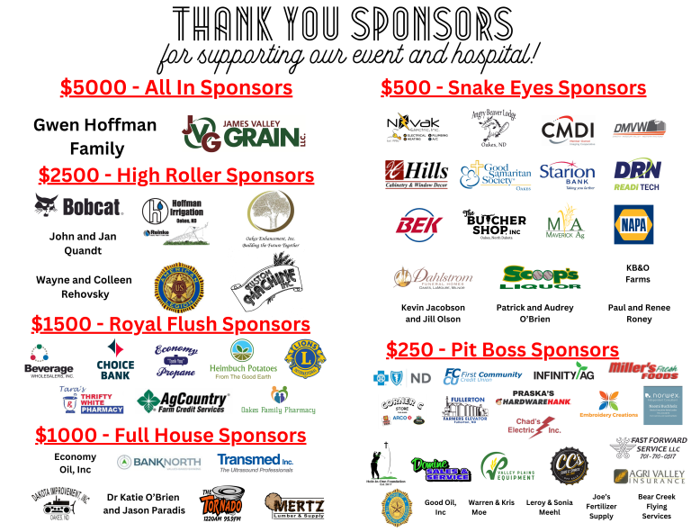 Casino Night CHI Oakes Hospital